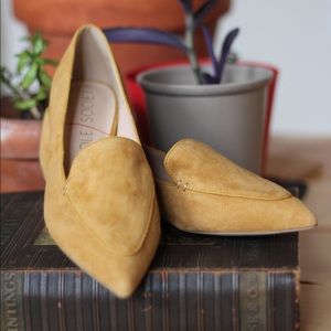 Sole Society Mustard Leather Flats